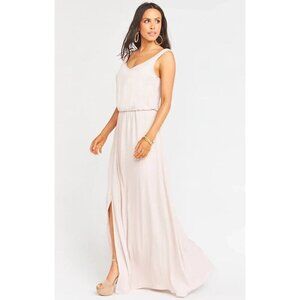 SHOW ME YOUR MUMU Dress Kendall Maxi Chiffon Sleeveless V Neck Sz L